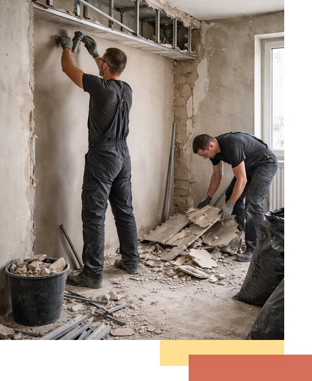 Демонтаж короба из гипсокартона в Новоуральске быстро и аккуратно