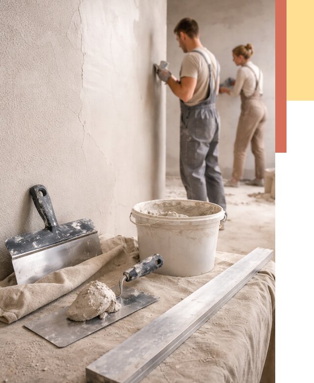 Штукатурка стен гипсовая в Новоуральске от 4594 руб/м2 — быстро и недорого | ОТДЕЛОЧНИК-Нву