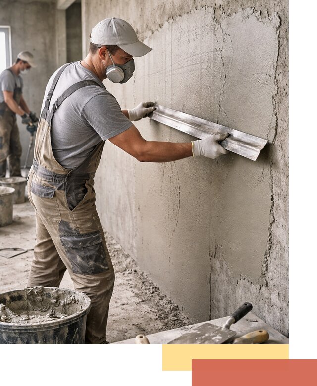 Штукатурка бетонных стен в Новоуральске качественно и долговечно