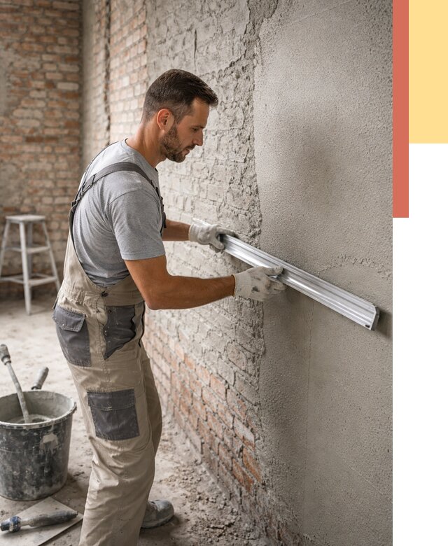 Штукатурка кирпичных стен в Новоуральске от 4594 руб/м2 — быстро и недорого | ОТДЕЛОЧНИК-Нву