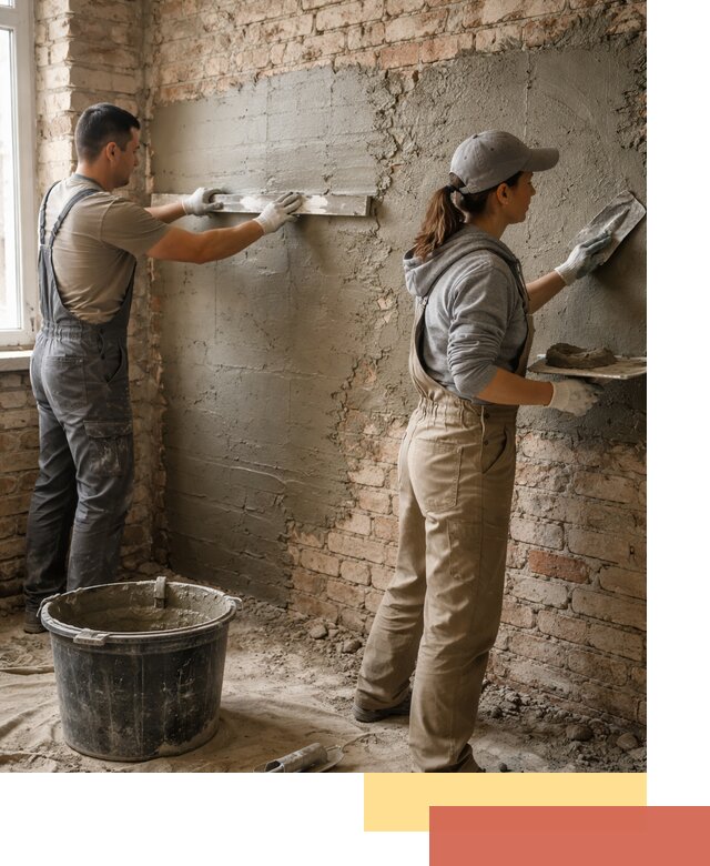 Штукатурка кирпичных стен в Новоуральске — качественно и надежно