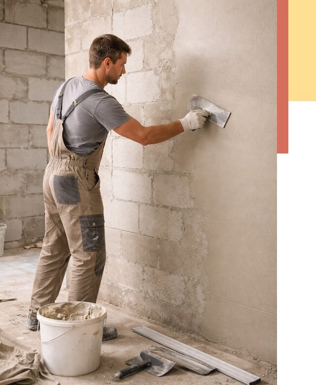 Штукатурка стен из газобетона в Новоуральске от 2144 руб./м2 — быстро и недорого | ОТДЕЛОЧНИК-Нву