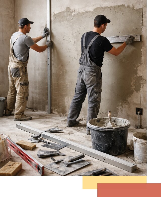 Профессиональная штукатурка стен под плитку в Новоуральске