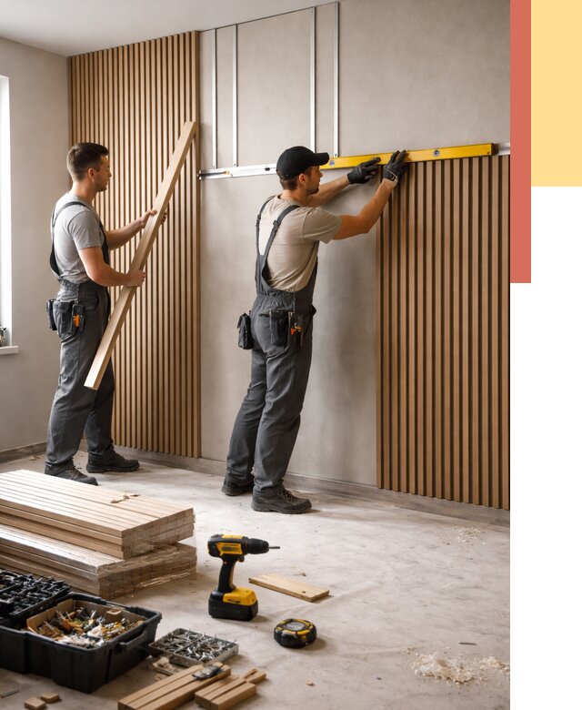 Монтаж реечных панелей на стены в Новоуральске от 1225 руб. — быстро и недорого | ОТДЕЛОЧНИК-Нву