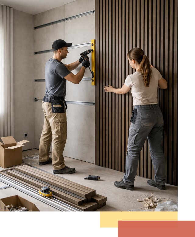 Монтаж реечных панелей на стены в Новоуральске