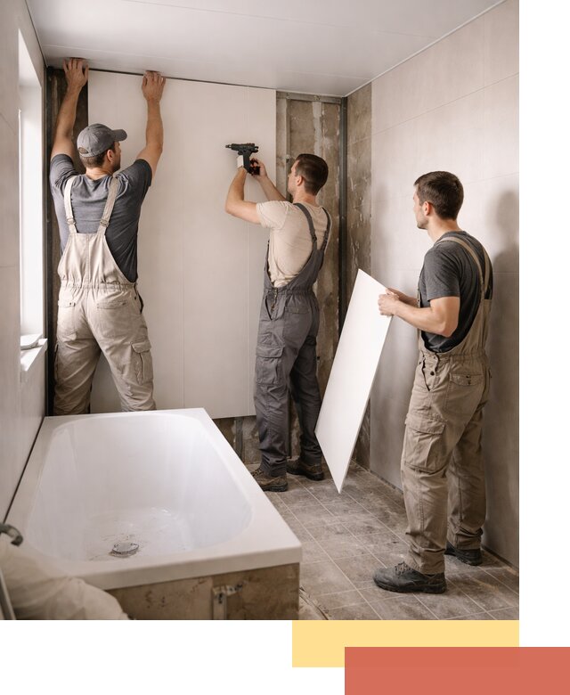 Отделка ванной панели ПВХ профессионально в Новоуральске