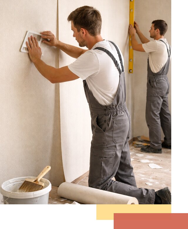 Поклейка бумажных обоев в Новоуральске качественно и недорого