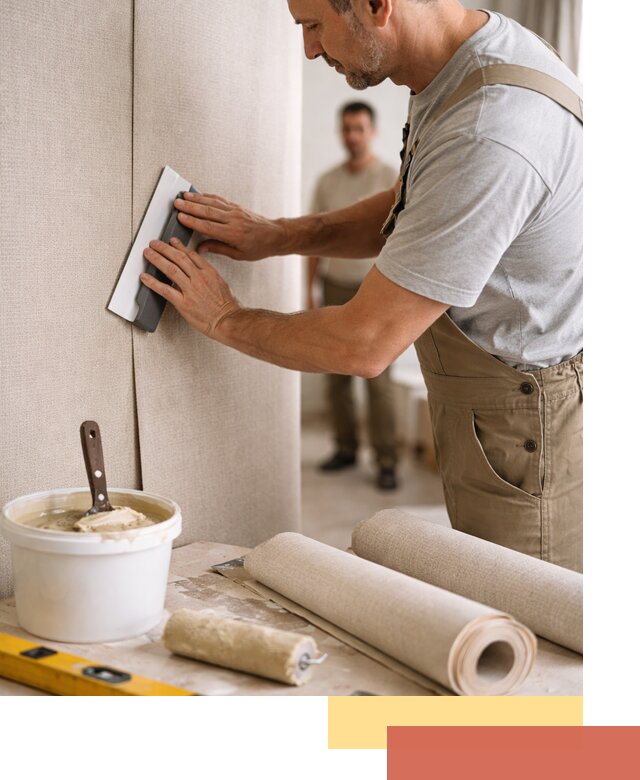 Поклейка текстильных обоев в Новоуральске профессионально и аккуратно