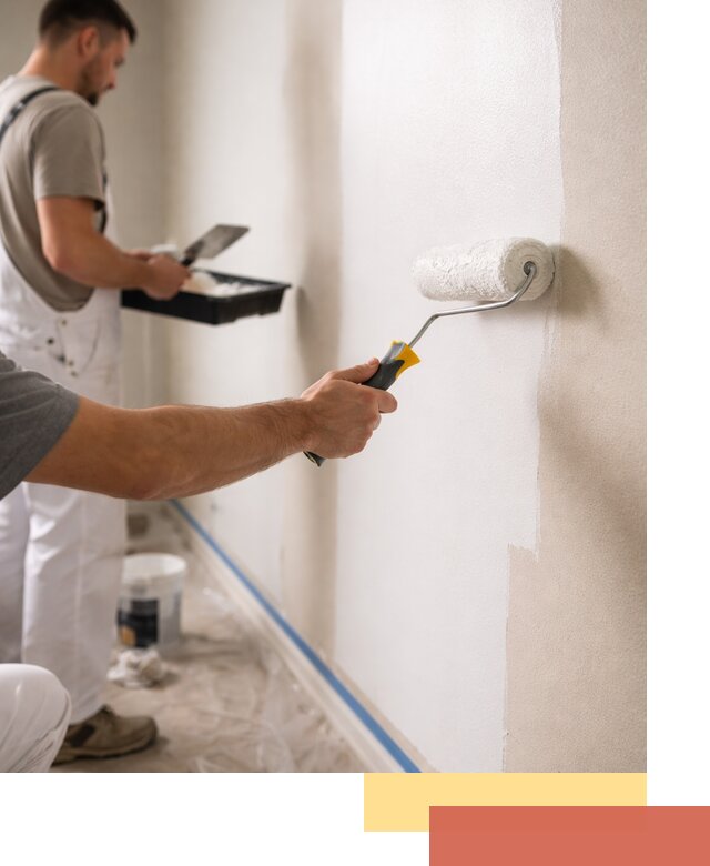 Покраска стен акриловой краской профессионально в Новоуральске