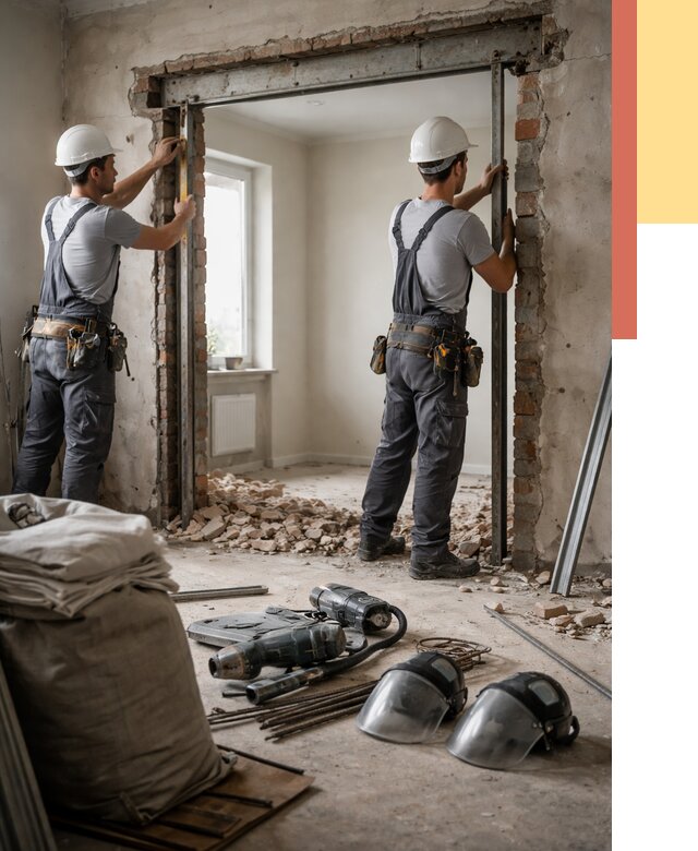 Расширение дверного проема в Новоуральске от 12760 руб. под ключ | ОТДЕЛОЧНИК-Нву