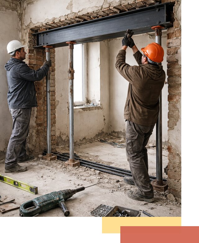 Усиление проема в стене в Новоуральске для расширения и безопасности