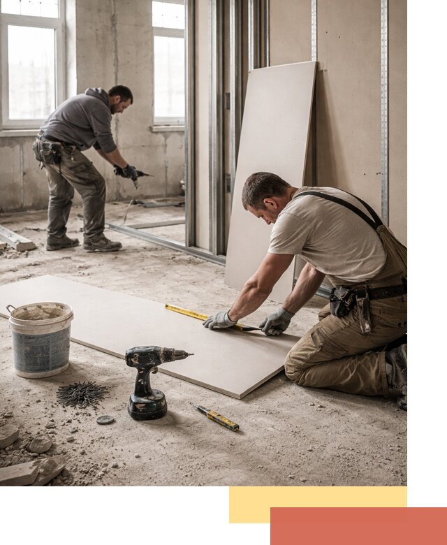 Кладка перегородок из ПГП под ключ в Новоуральске