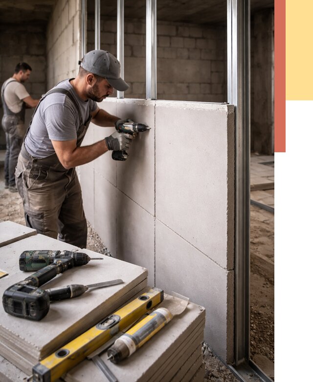 Кладка влагостойких перегородок ПГП в Новоуральске от 1225 руб. под ключ | ОТДЕЛОЧНИК-Нву