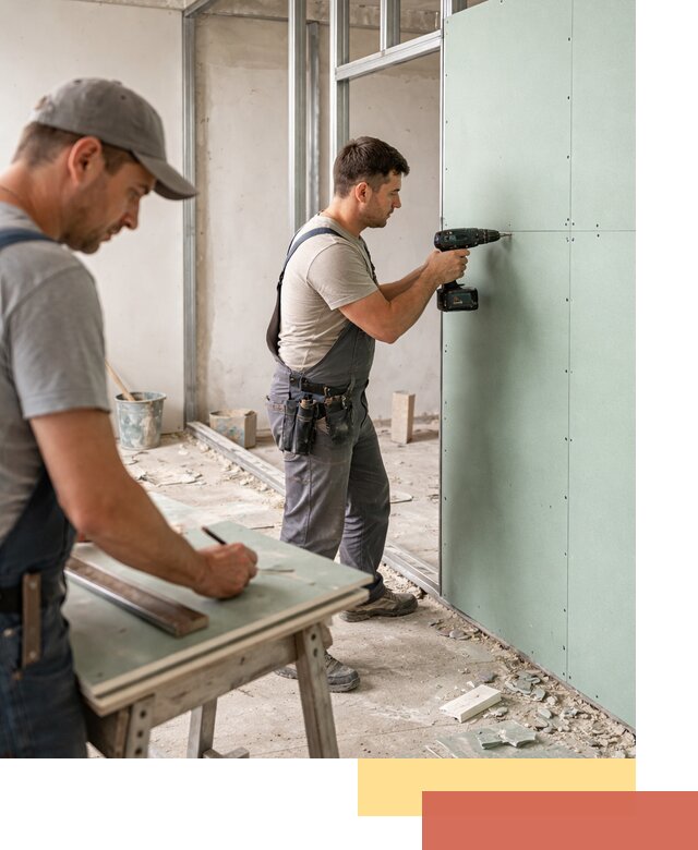 Перегородки из влагостойкого гипсокартона под ключ в Новоуральске