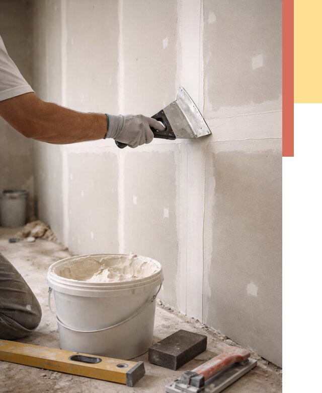 Шпаклевка перегородок из гипсокартона в Новоуральске от 2552 руб. — услуги ОТДЕЛОЧНИК-Нву