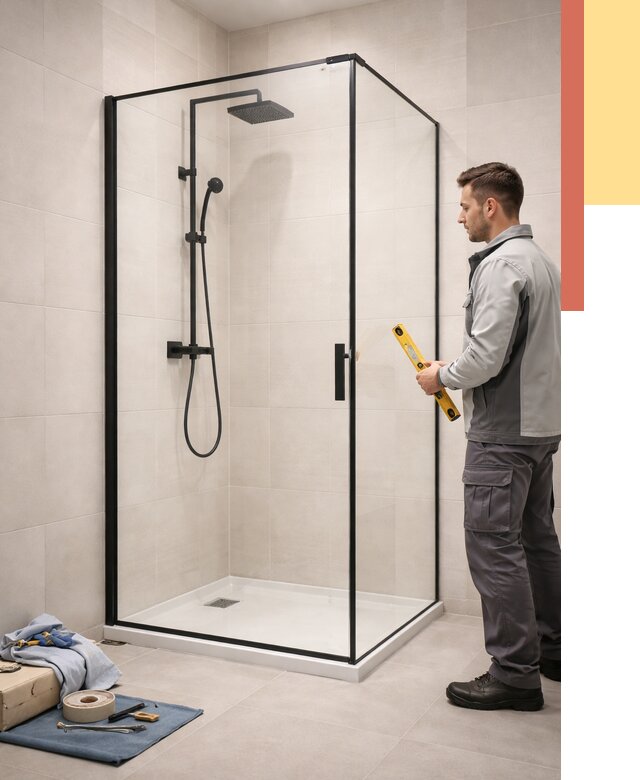 Стеклянные перегородки для душа в Новоуральске от 12760 руб. | Монтаж под ключ — ОТДЕЛОЧНИК-Нву