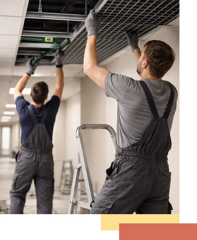 Монтаж потолка Грильято в Новоуральске: установка под ключ качественно