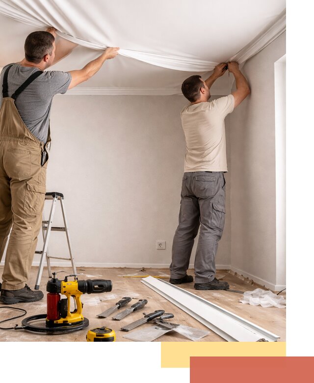 Монтаж ПВХ натяжного потолка в Новоуральске качественно и быстро