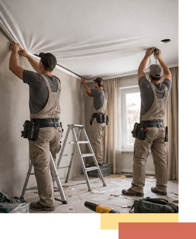 Монтаж матового натяжного потолка в Новоуральске качественно и быстро