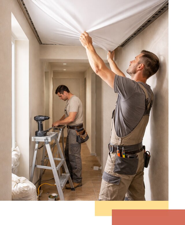 Монтаж натяжного потолка в прихожей в Новоуральске