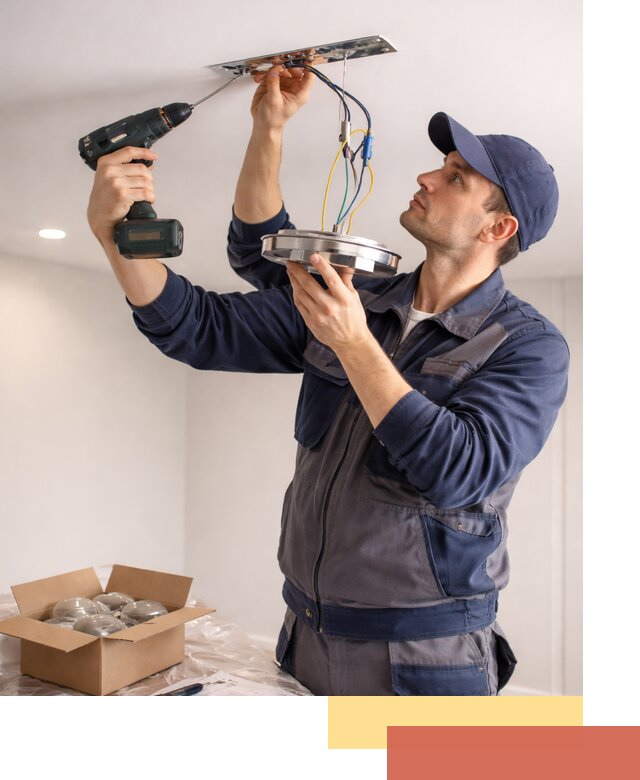 Установка люстры в натяжной потолок в Новоуральске