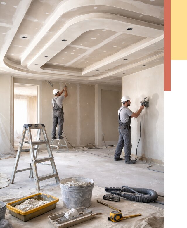 Многоуровневый потолок из гипсокартона в Новоуральске от 766 руб. под ключ | ОТДЕЛОЧНИК-Нву