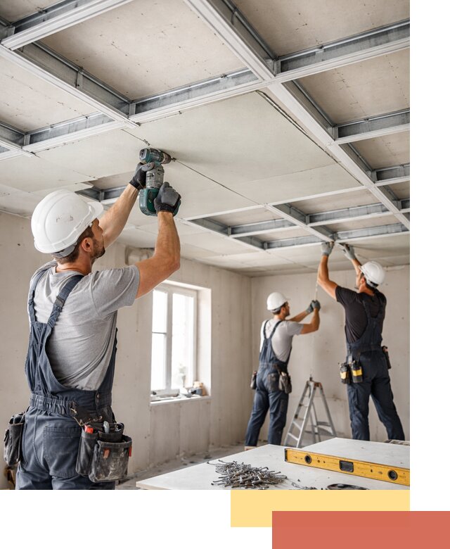 Кессонный потолок из гипсокартона под ключ в Новоуральске