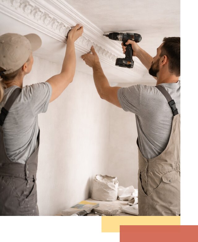 Профессиональный монтаж лепнины на потолок в Новоуральске